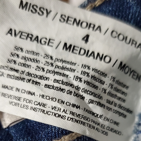 NWT Anne Klein Jean's size 4 - Picture 4 of 4